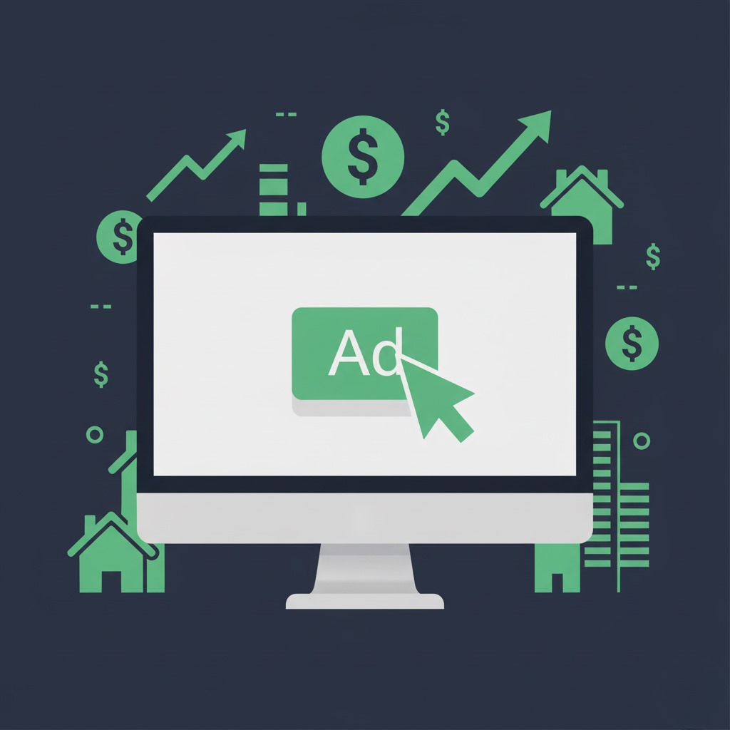 Image showing a desktop of ad surrounded by icons | Google ADS